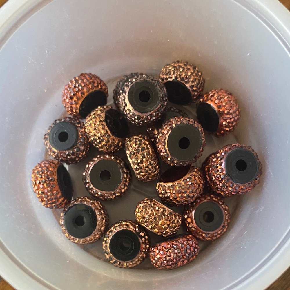 20 PIECES Metallic Color Spacer Beads